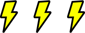 Lightning bolts